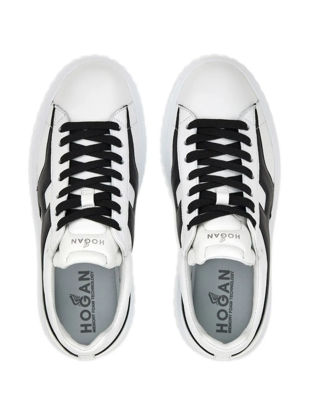 H-stripes leather sneakers