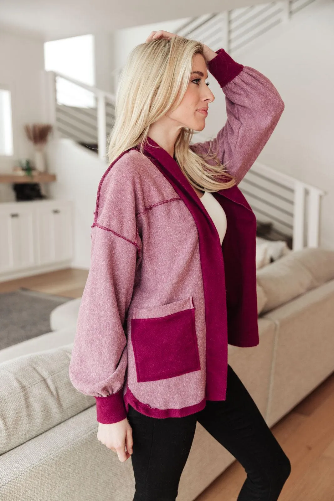 Hazel Blues® | Two Hearts Jacket In Plum