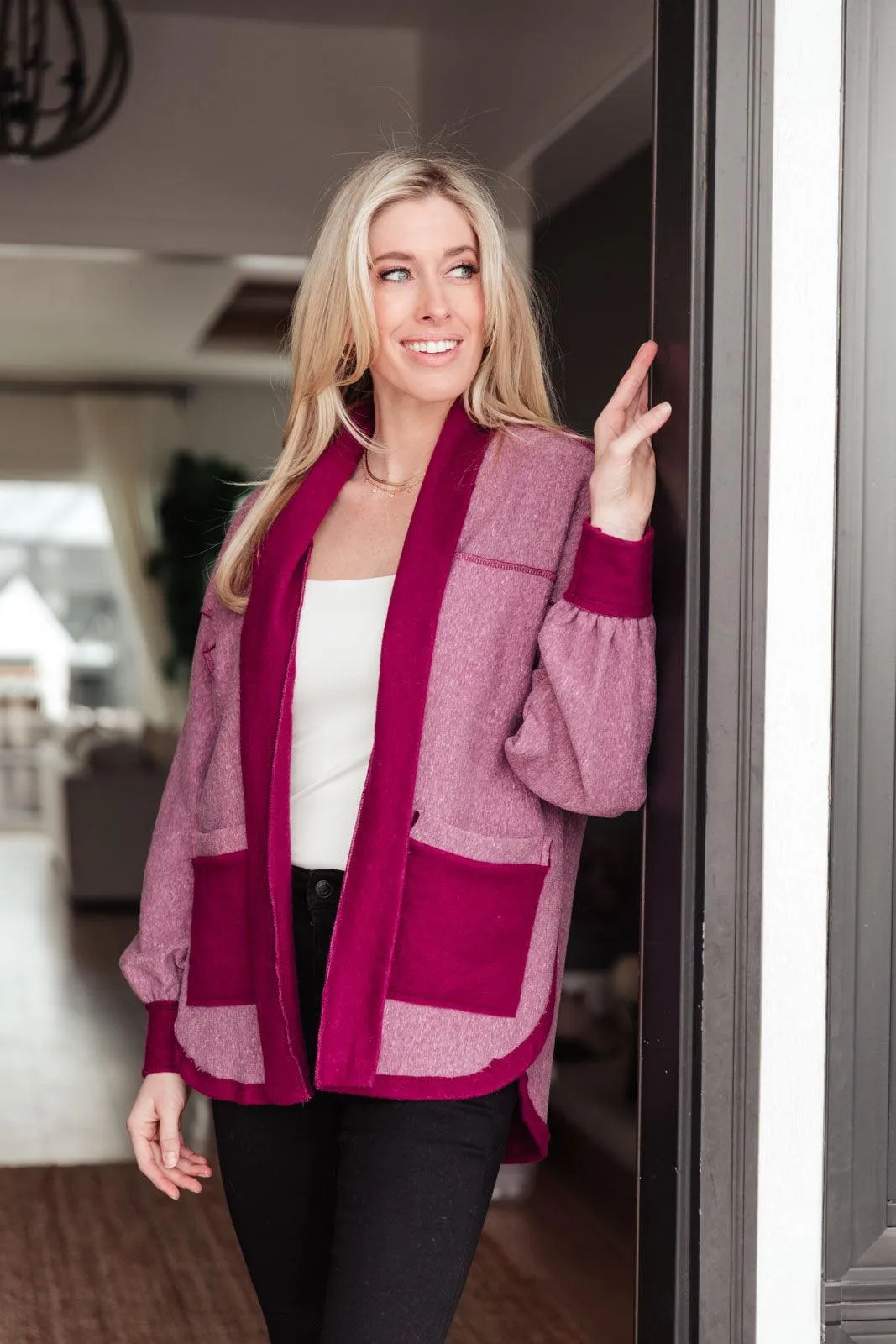 Hazel Blues® | Two Hearts Jacket In Plum
