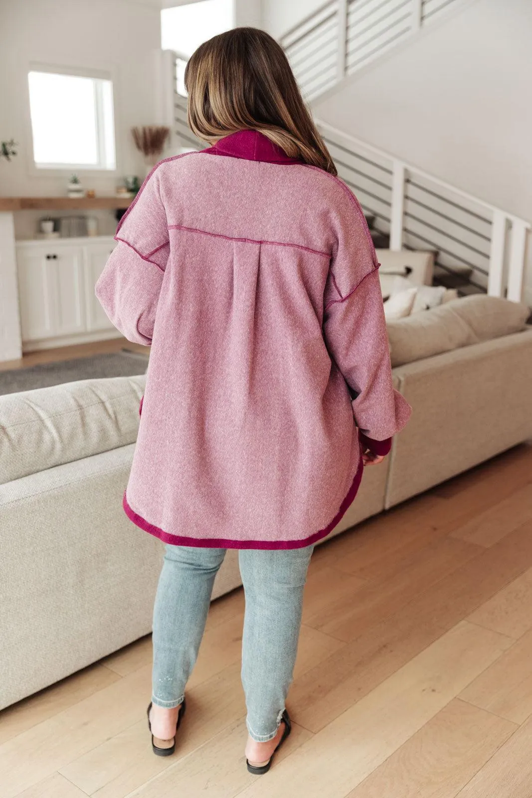 Hazel Blues® | Two Hearts Jacket In Plum