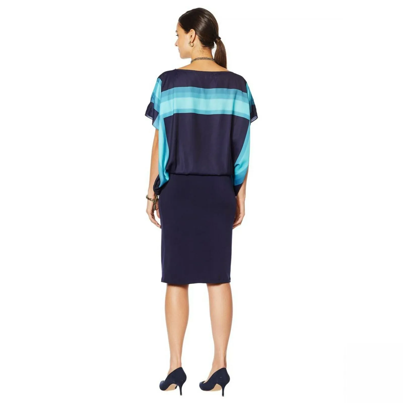 Heidi Daus Women's Plus Size Exceptionally Chic Boat Neck Dress