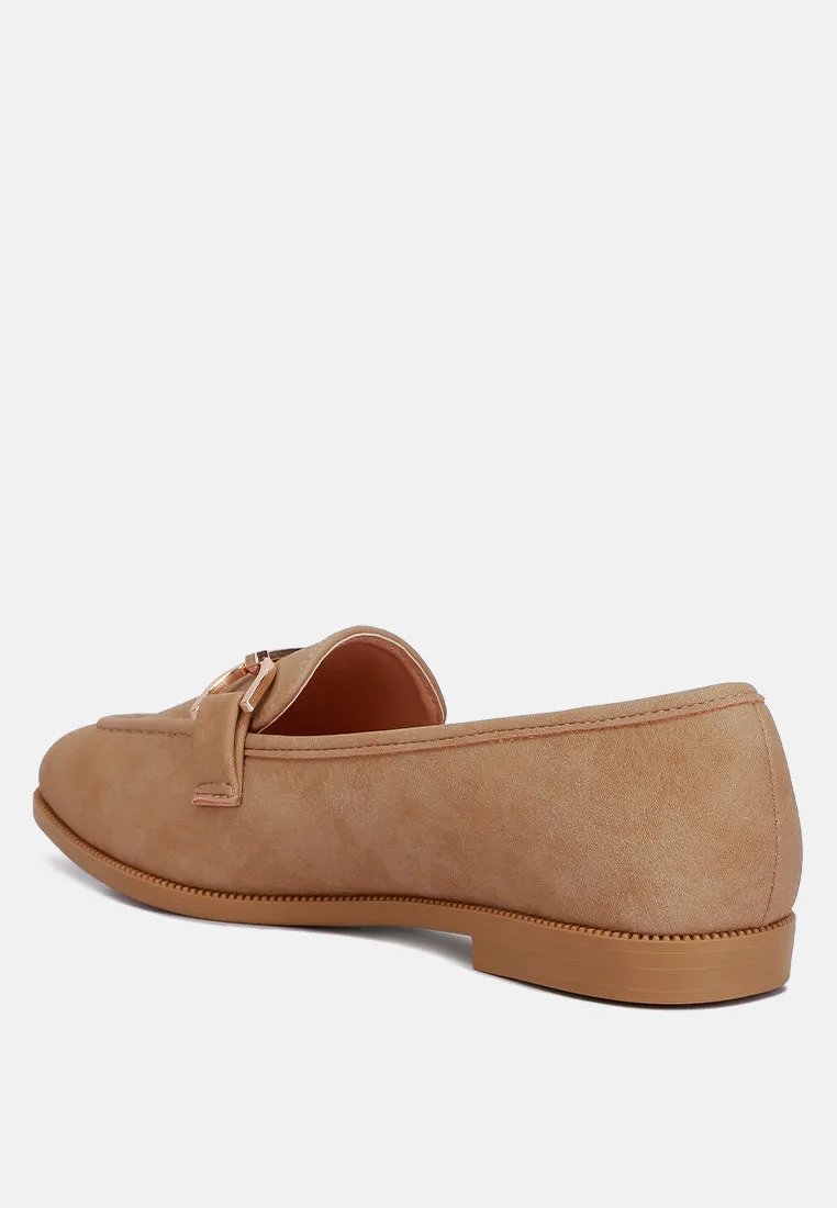 Horsebit Detail Flat Loafers By Ruw