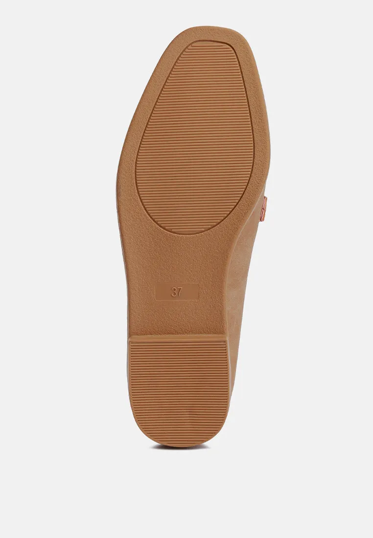 Horsebit Detail Flat Loafers By Ruw