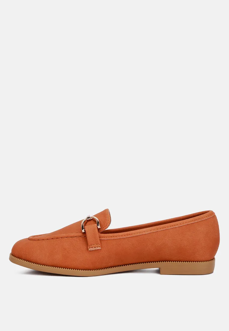 Horsebit Detail Flat Loafers By Ruw
