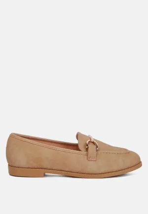 Horsebit Detail Flat Loafers By Ruw