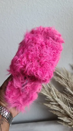 Hot Pink Sheepa Slides