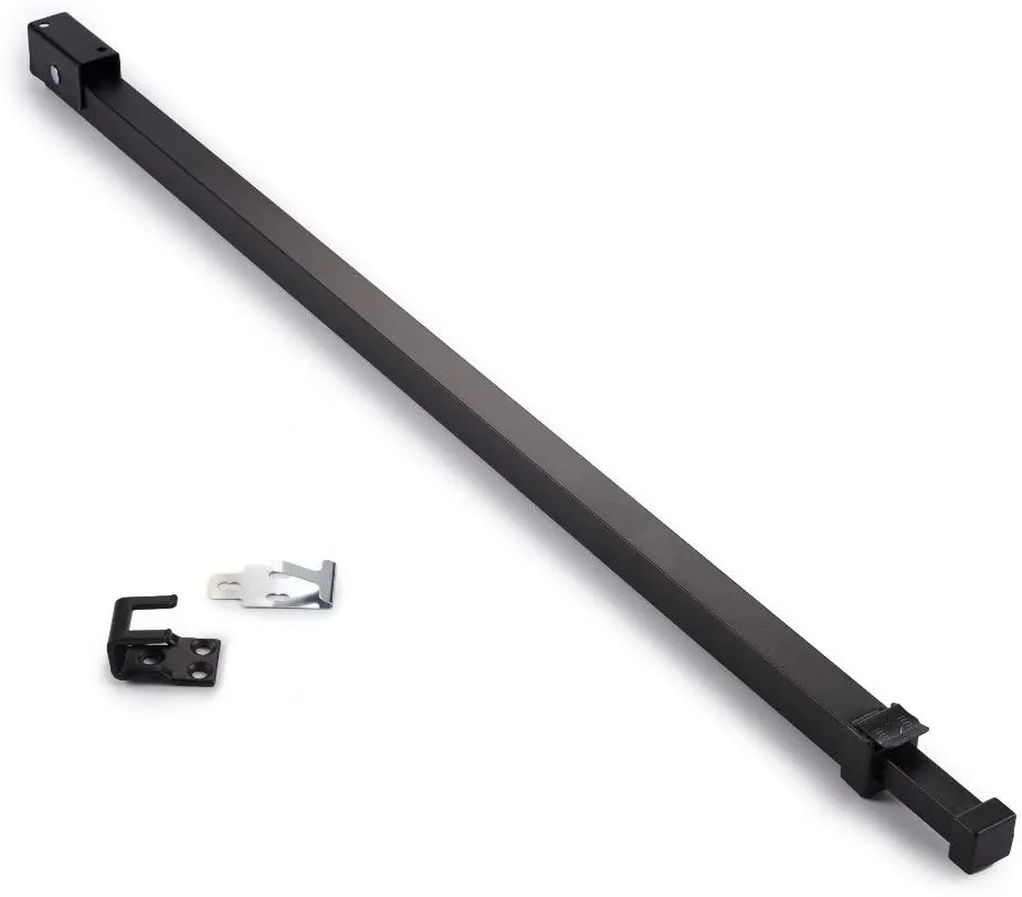 Ideal Security Inc. SK110BL Patio Door Security Bar, Black! Designed to be mounted in the middle of the patio door so you can easily lock and unlock your door without bending down every time you want to open the door.