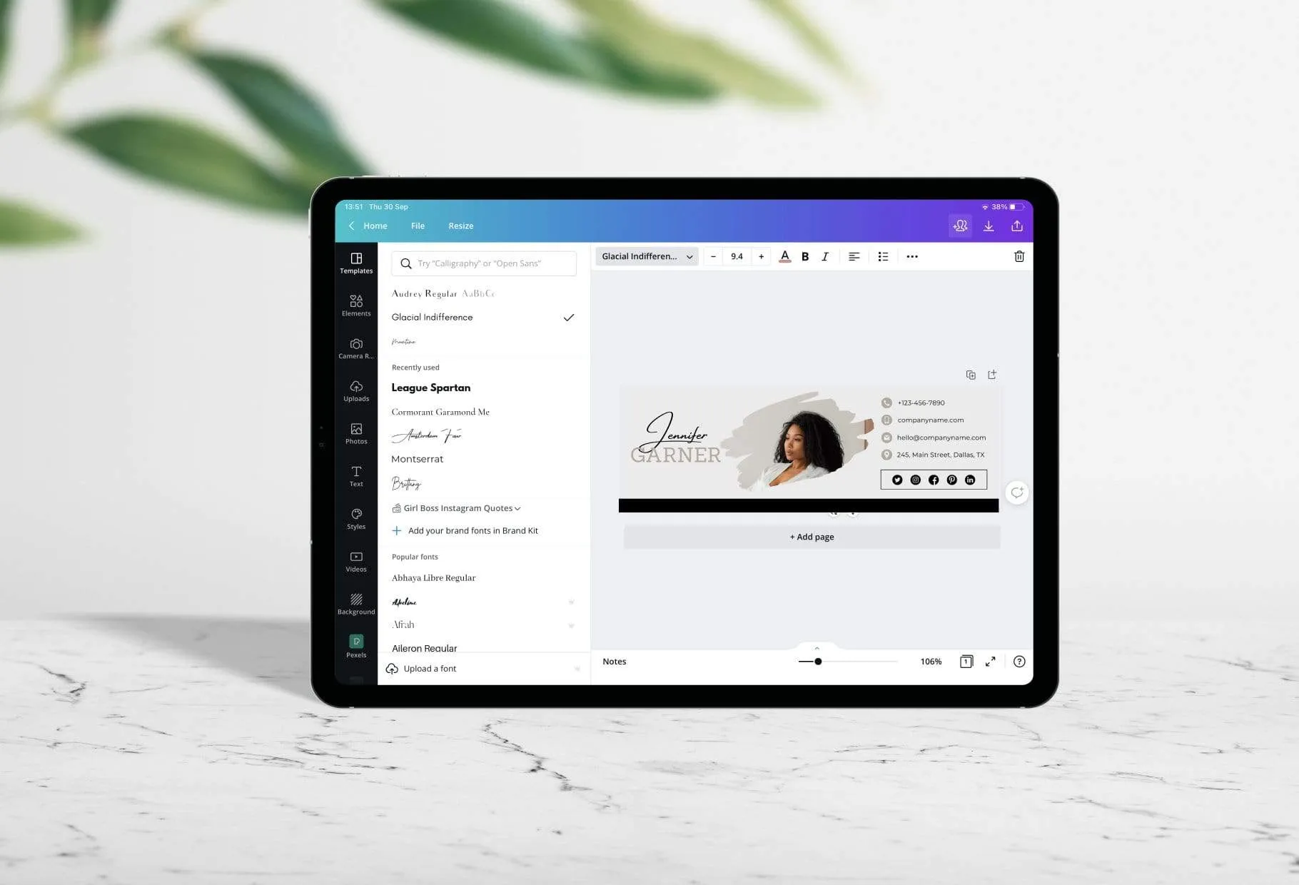 Jennifer Email Signature Template Editable Canva Template