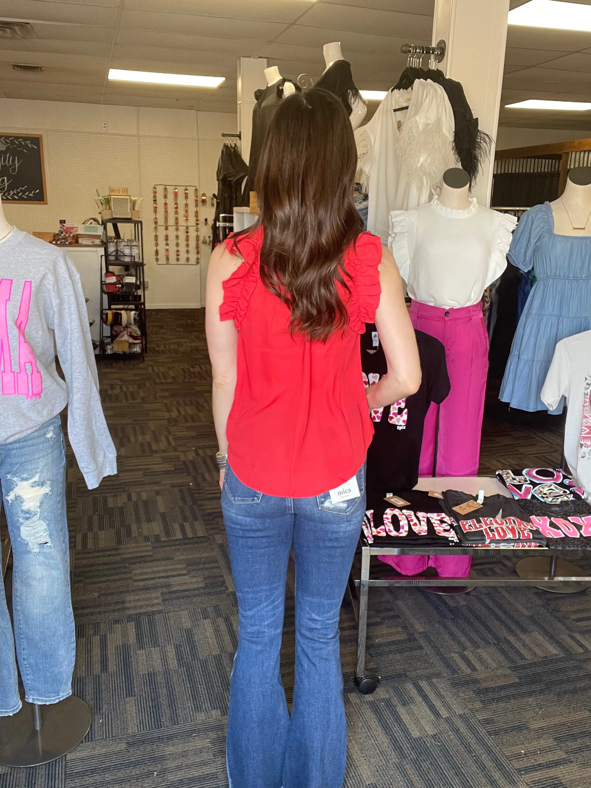 Just Being Sweet Dark Flare Jeans