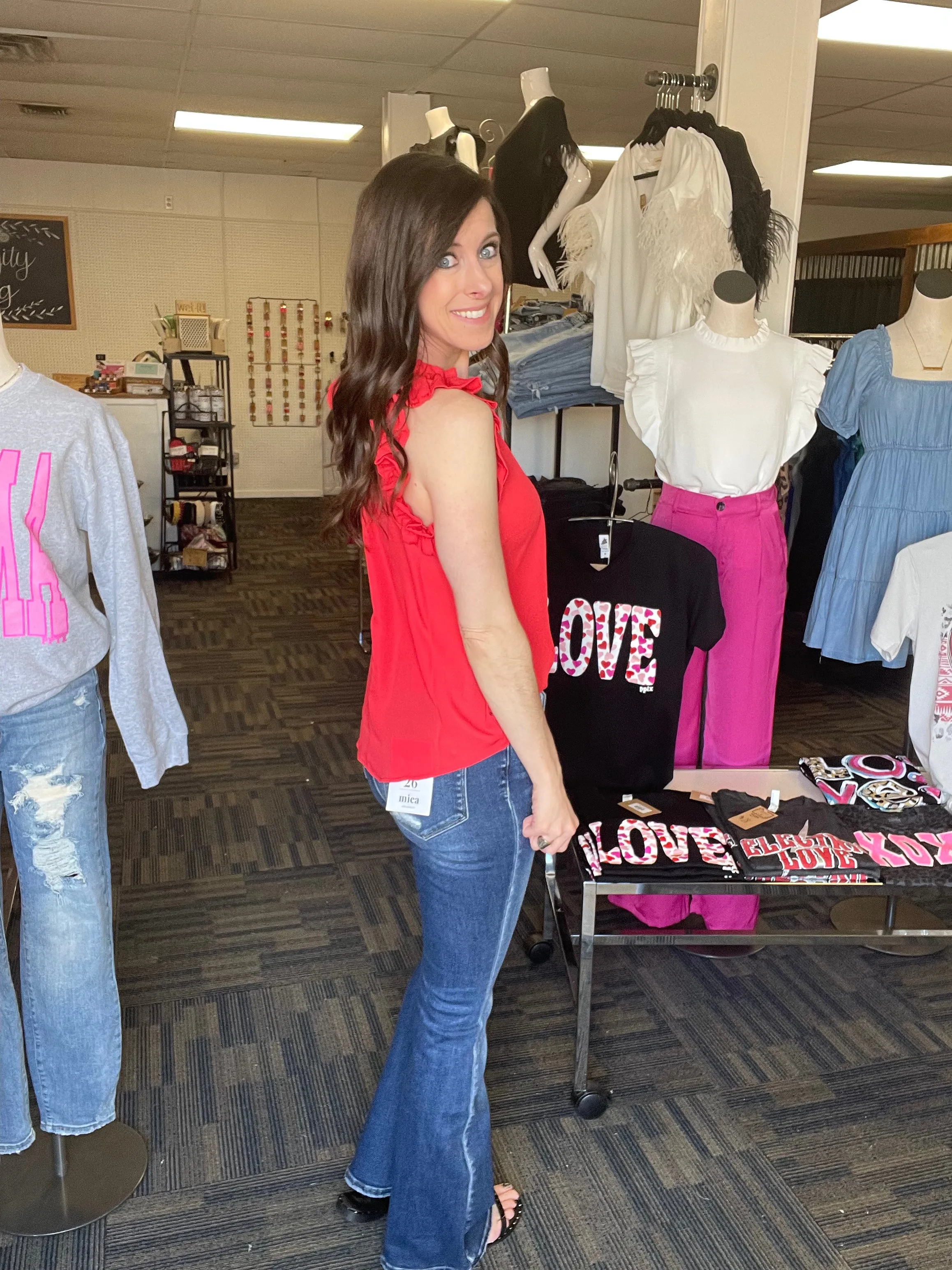 Just Being Sweet Dark Flare Jeans
