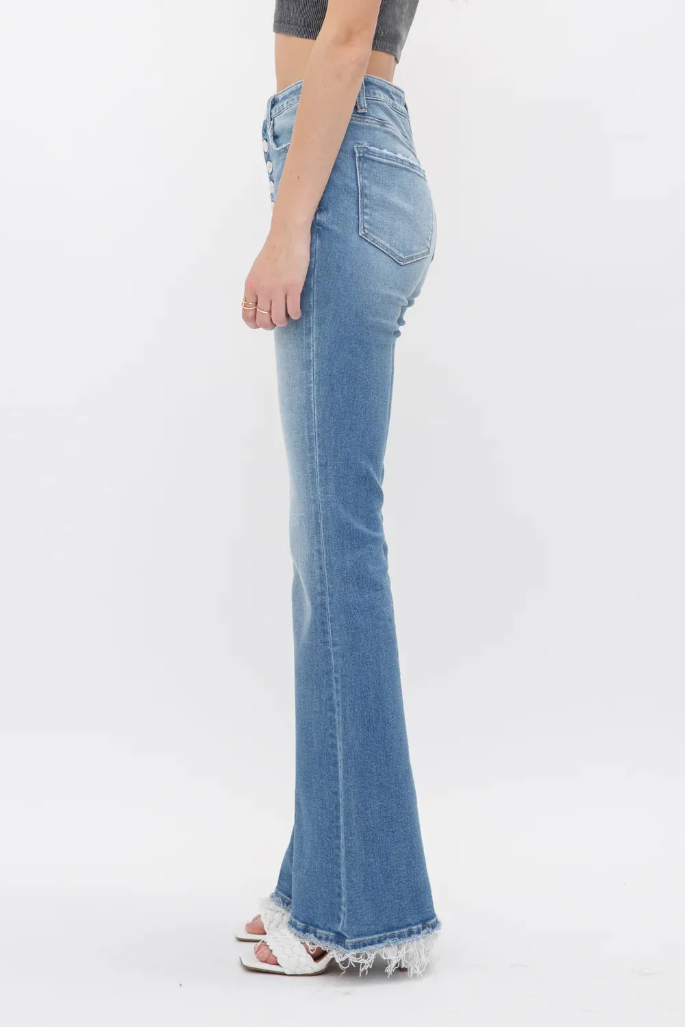 Just Being Sweet Light Flare Jeans