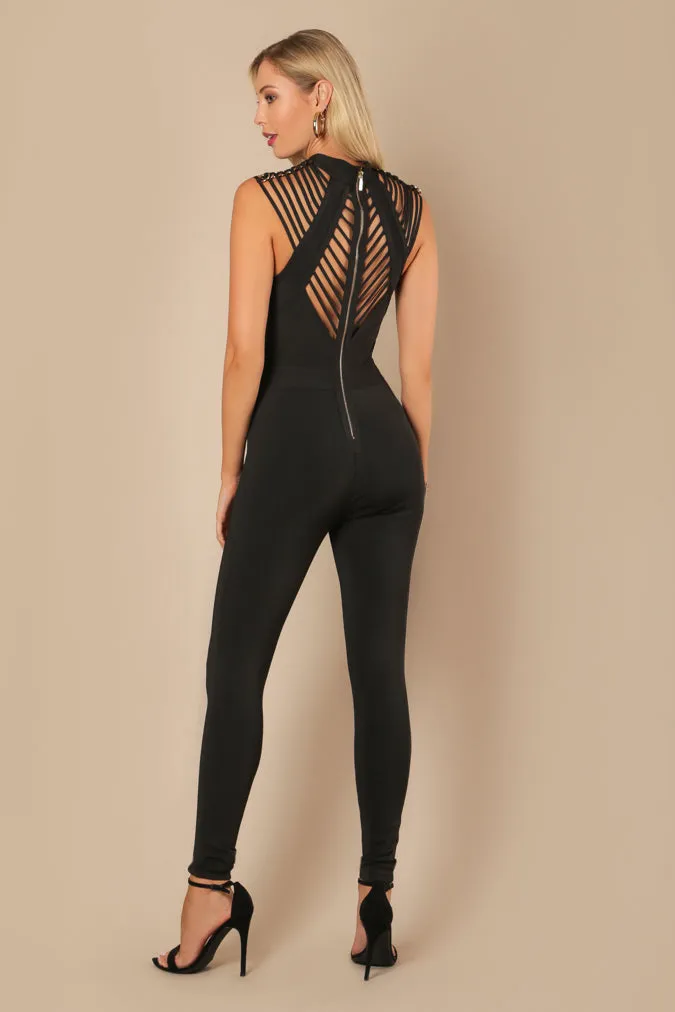 Karla Strappy Bandage Jumpsuit