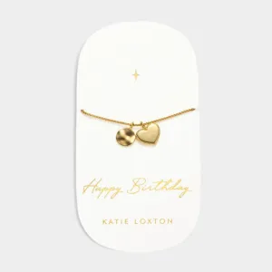 Katie Loxton Waterproof Happy Birthday Charm Bracelet
