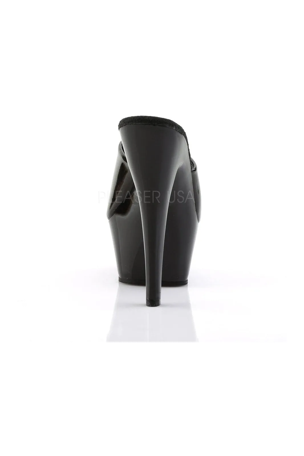 KISS-201 Platform Sandal | Black Patent