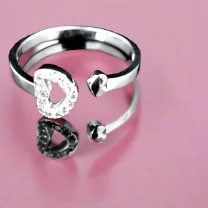 Kissing Hearts Ring