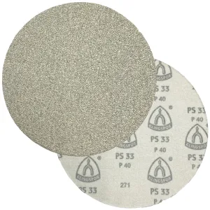 Klingspor Abrasive Sanding Discs Hook and Loop 225mm PS33CK No Hole Aluminium Oxide 40-120 Grit