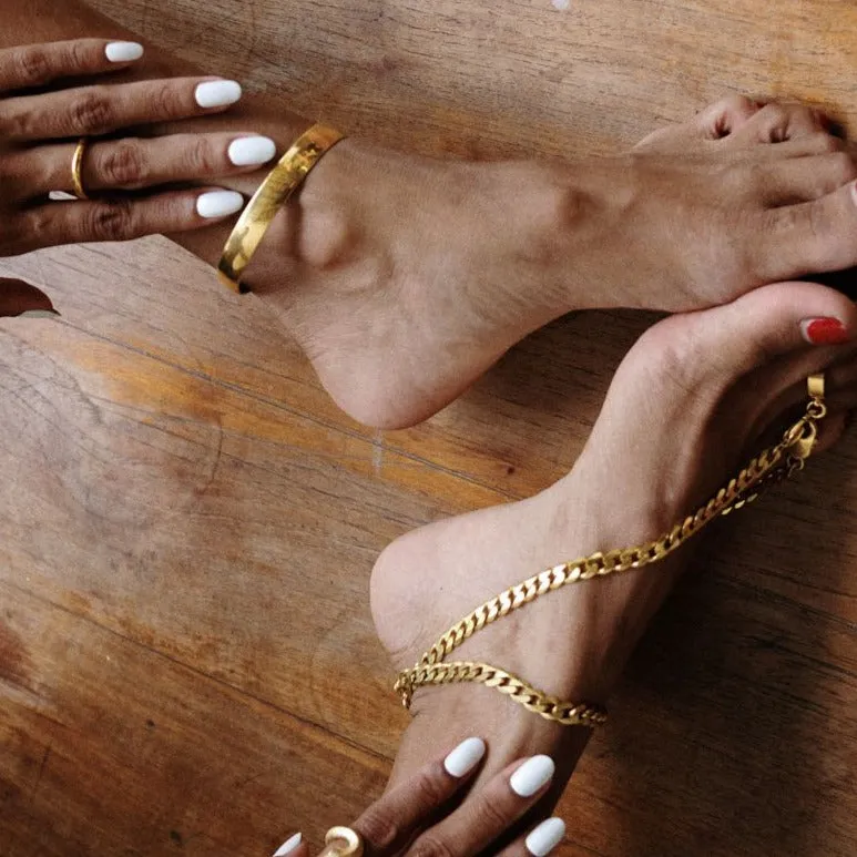 KNOCKER TOE RING gold plated