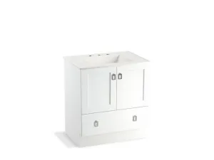 KOHLER K-99529-TK-1WA Poplin 30" bathroom vanity cabinet with toe kick, 2 doors and 1 drawer