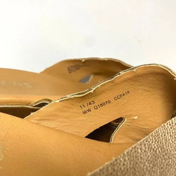 Kork Ease Madera Leather Wedge Slides Sandal Platforms 11