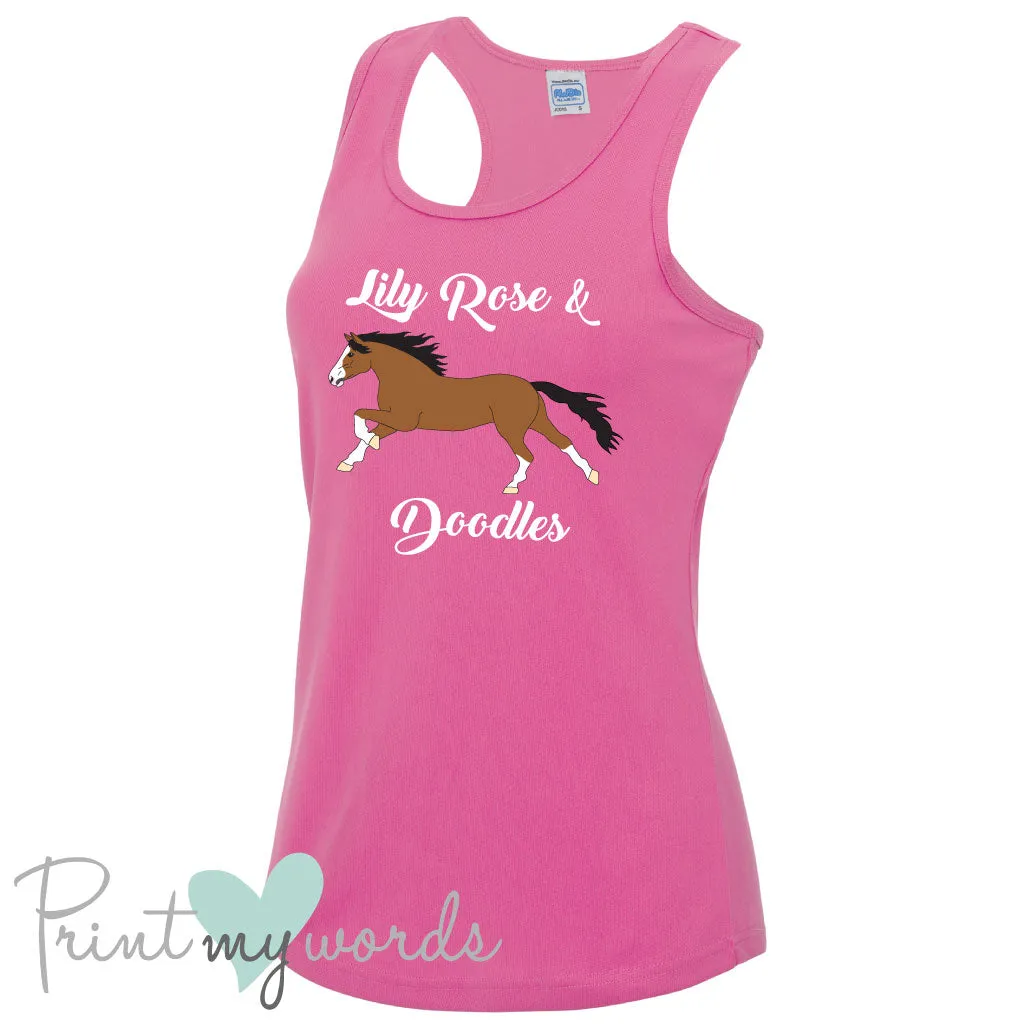 Ladies Elegant Personalised Equestrian Vest Top