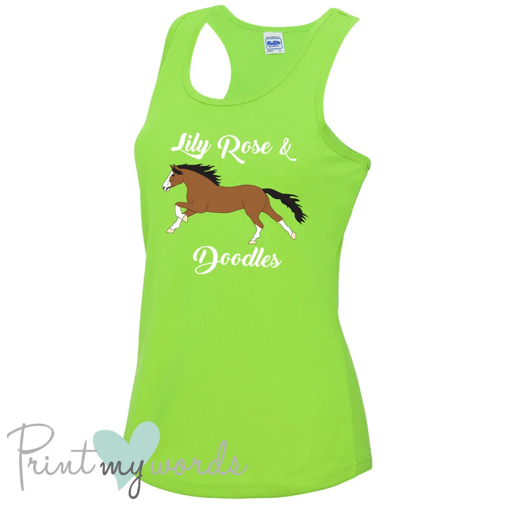 Ladies Elegant Personalised Equestrian Vest Top