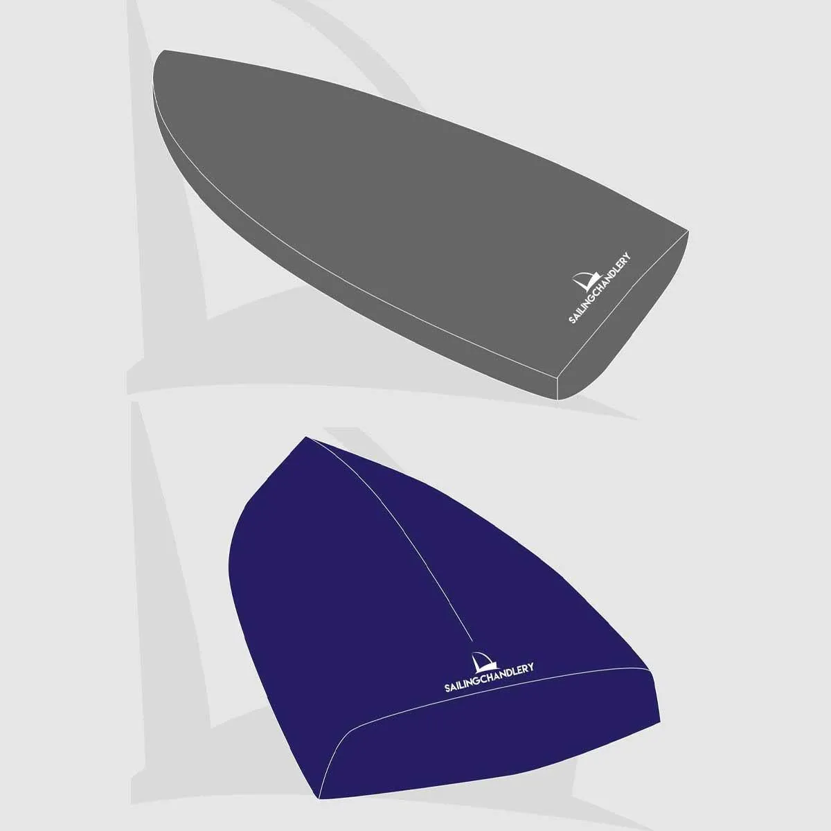 Laser 1 Boat Cover Package  - PVC Grey Top Cover and Nylon Undercover Package