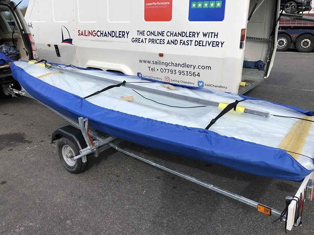 Laser 1 Boat Cover Package  - PVC Grey Top Cover and Nylon Undercover Package