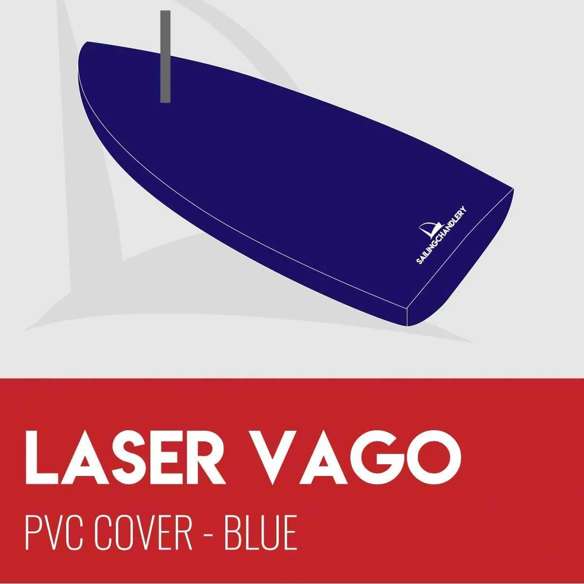Laser Vago Flat Boat Cover - PVC Blue
