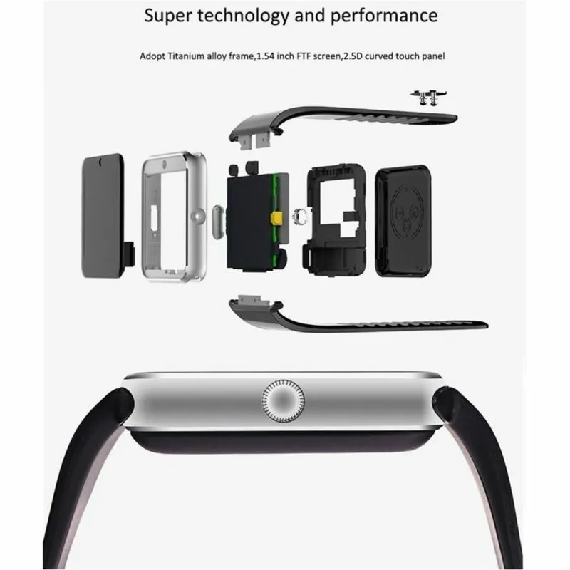 Latest 2018 GT08 Bluetooth Smart Watch Phone Wrist Watch for Android and iOS US