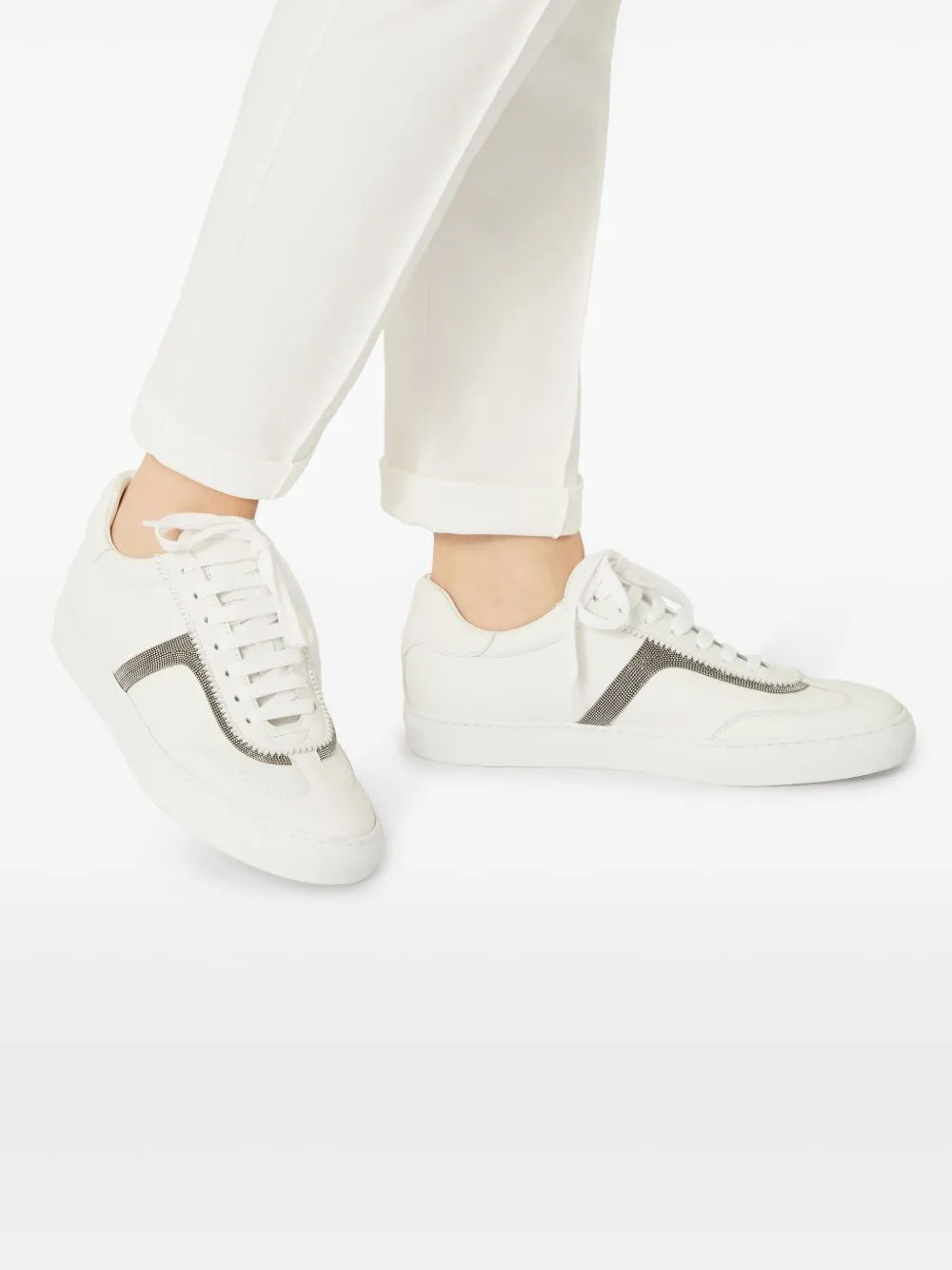 Leather sneakers