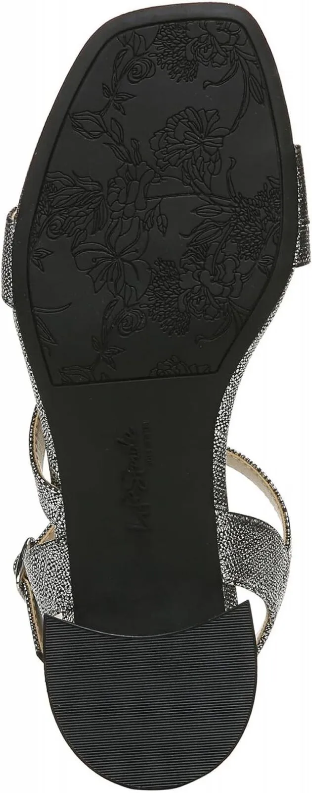 Lifestride Women's Julep Strappy Sandal I0372S1 Black Metallic 6M