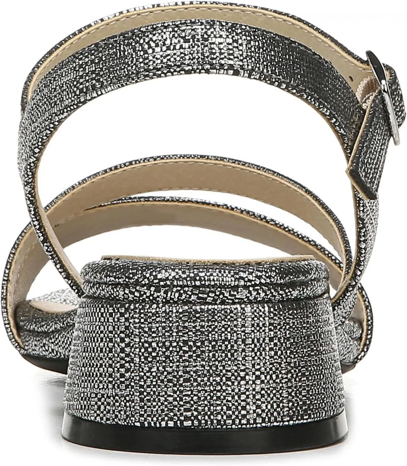 Lifestride Women's Julep Strappy Sandal I0372S1 Black Metallic 6M