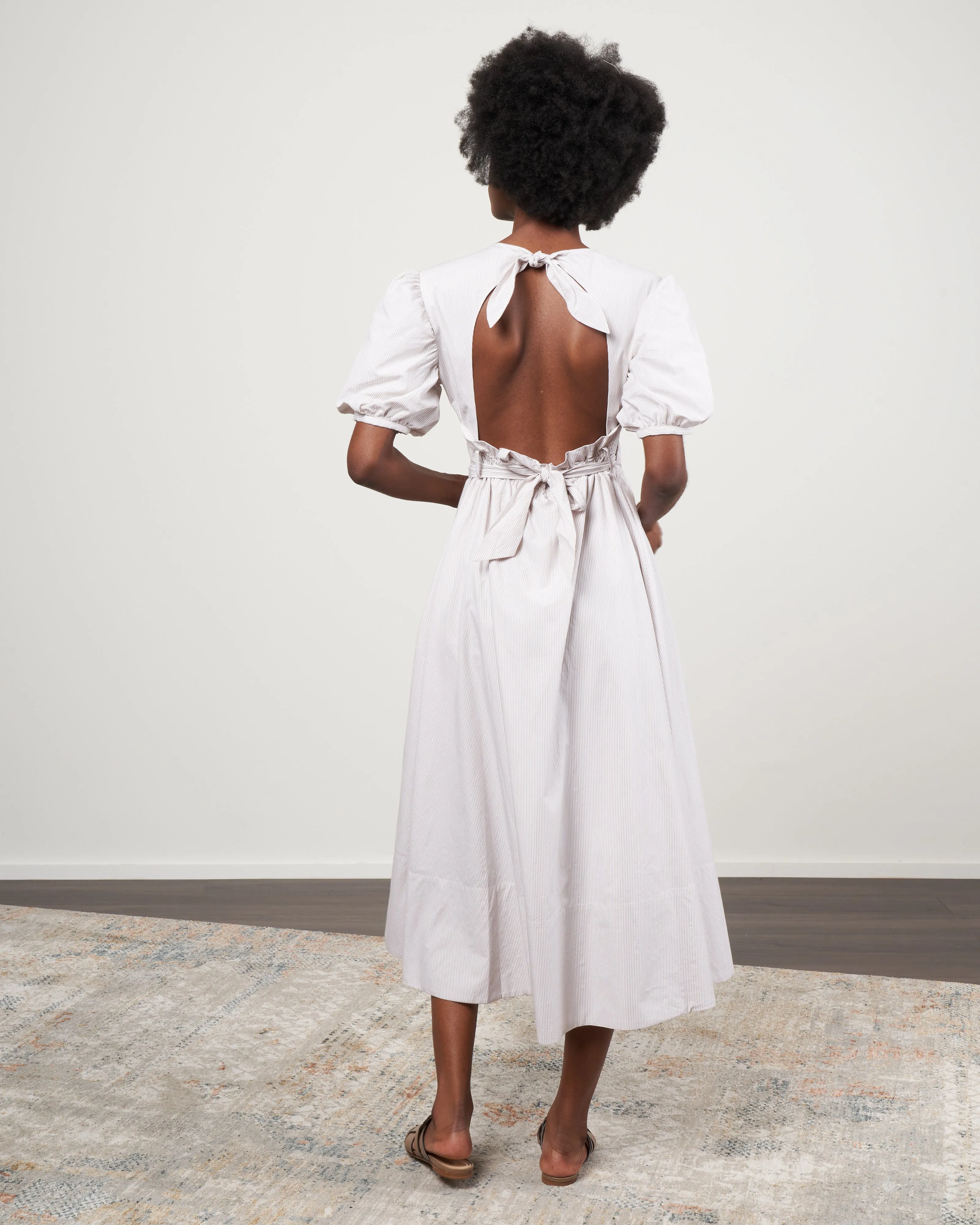 lola dress - desert stribe