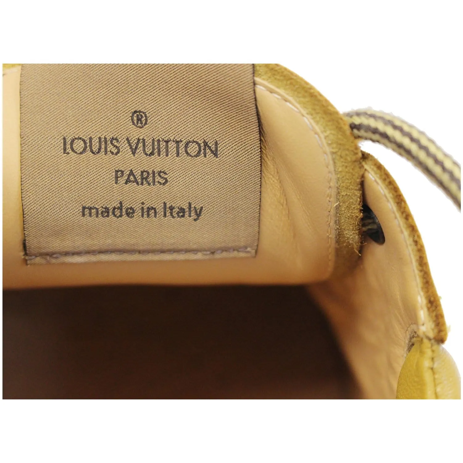 LOUIS VUITTON Marine Leather Boot Camel US 13