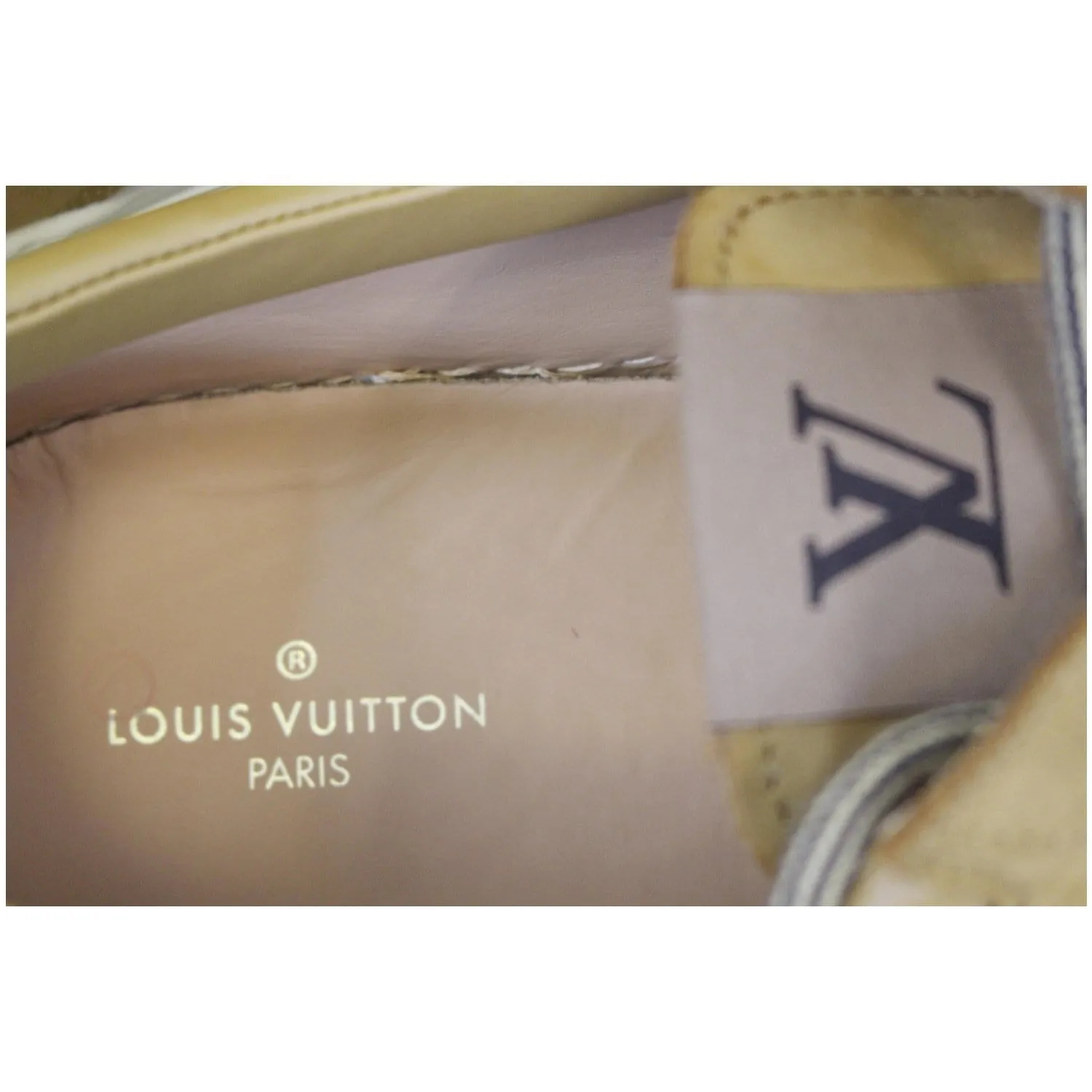 LOUIS VUITTON Marine Leather Boot Camel US 13