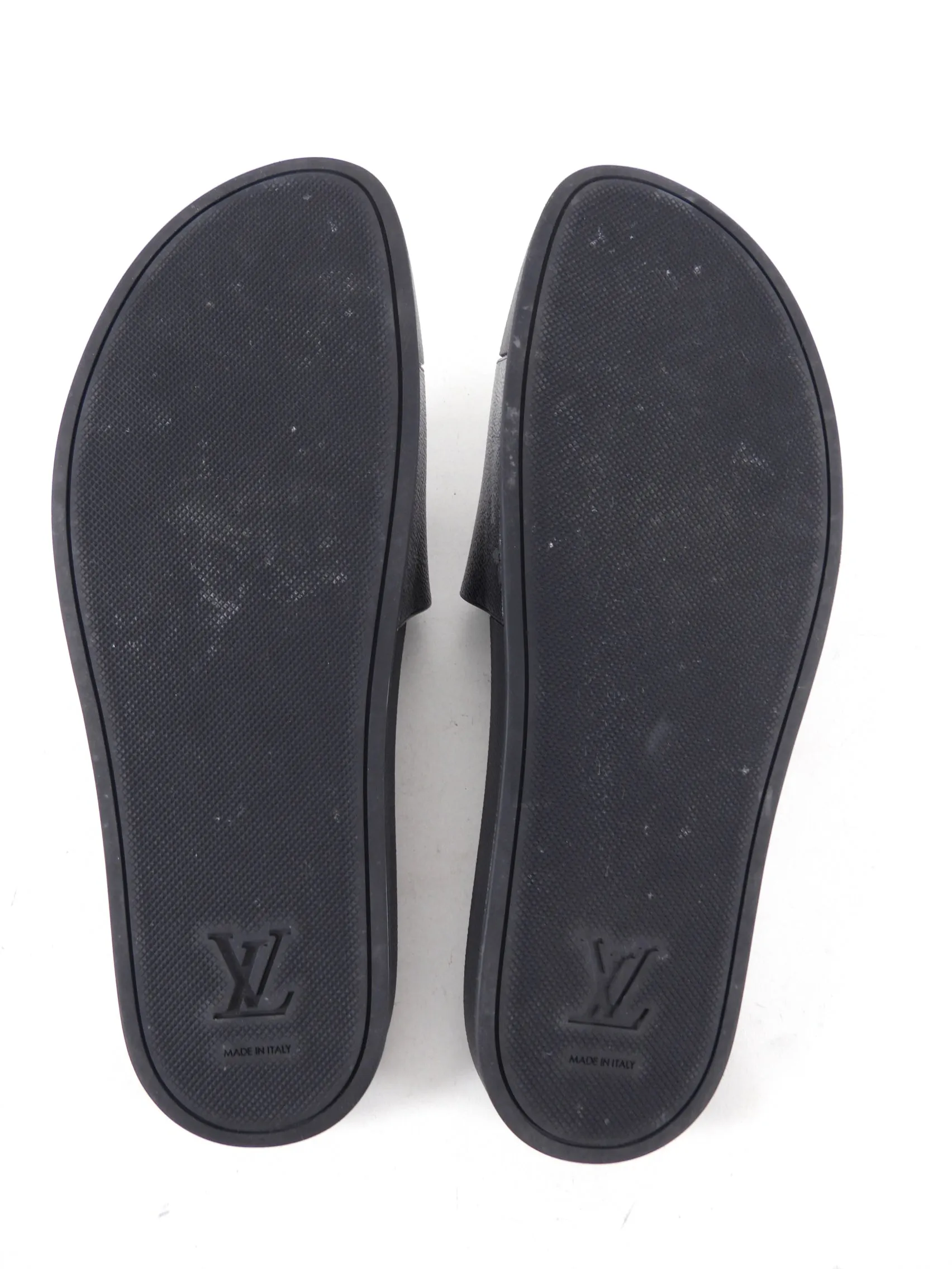 Louis Vuitton Mono Eclipse Slides Size 11