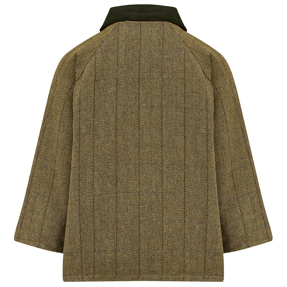 Lyall Greenbelt Children's Tweed Coat - Sand