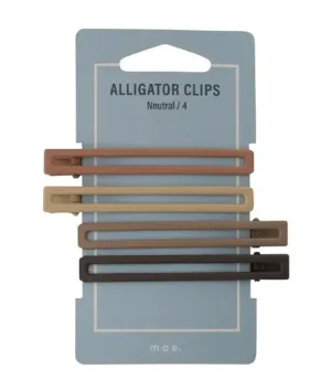 Mae 40-2116 All. Clips Neutral 4 - Pack of 40 All-Purpose Clips for Organizing and Securing Documents or Items