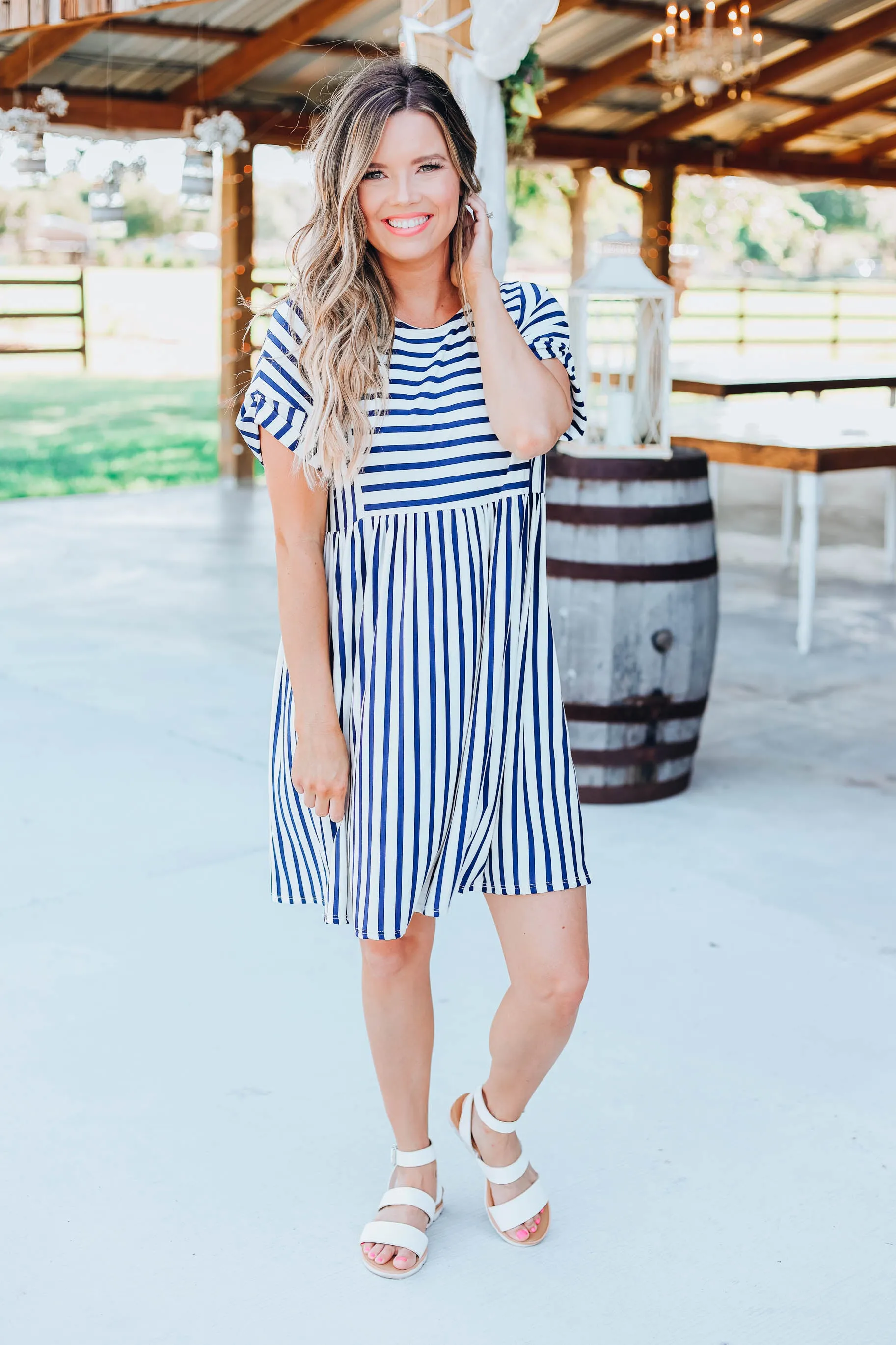 Meant To Be Baby Doll Stripe Dress