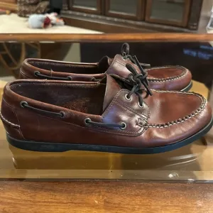 Men’s LL Bean Leather Boat Shoe. Size 13