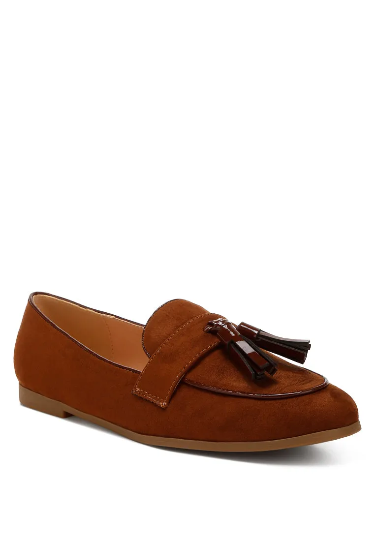 Micro Suede Tassel Loafers By RAG