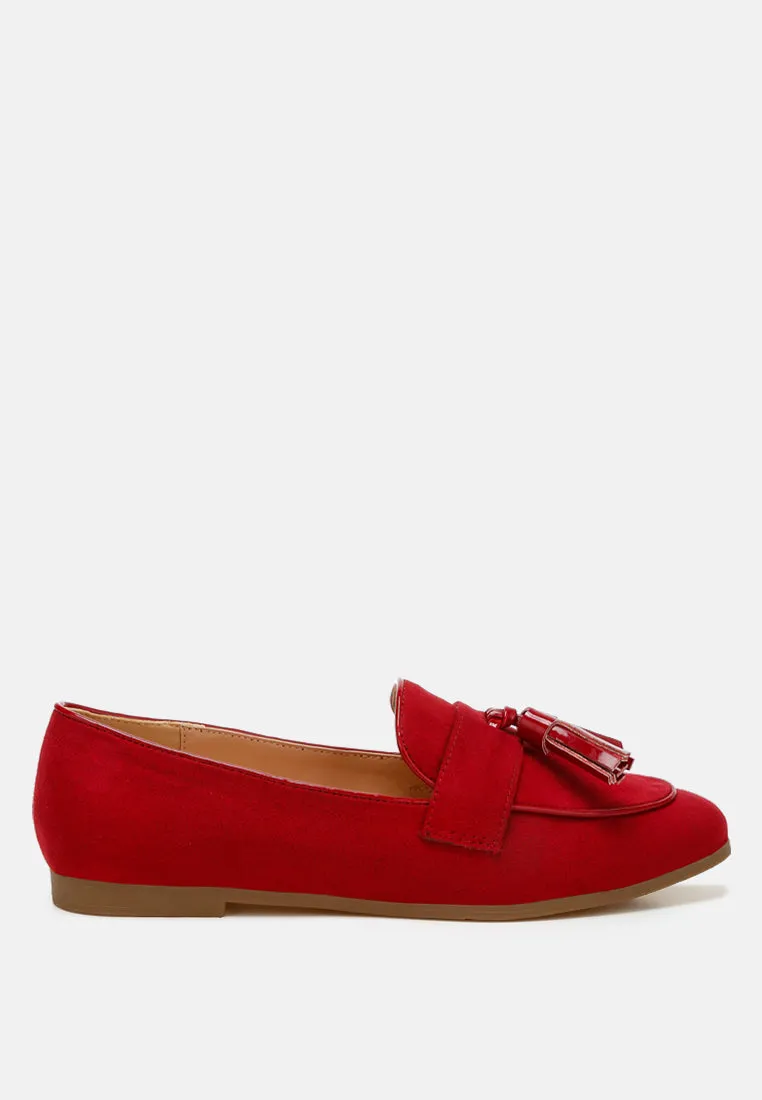 Micro Suede Tassel Loafers By RAG