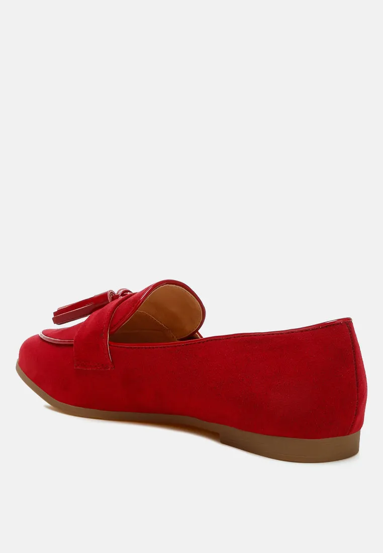 Micro Suede Tassel Loafers By RAG