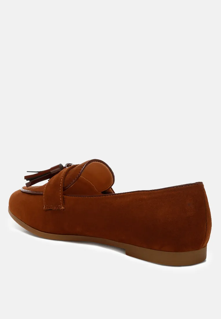 Micro Suede Tassel Loafers By RAG