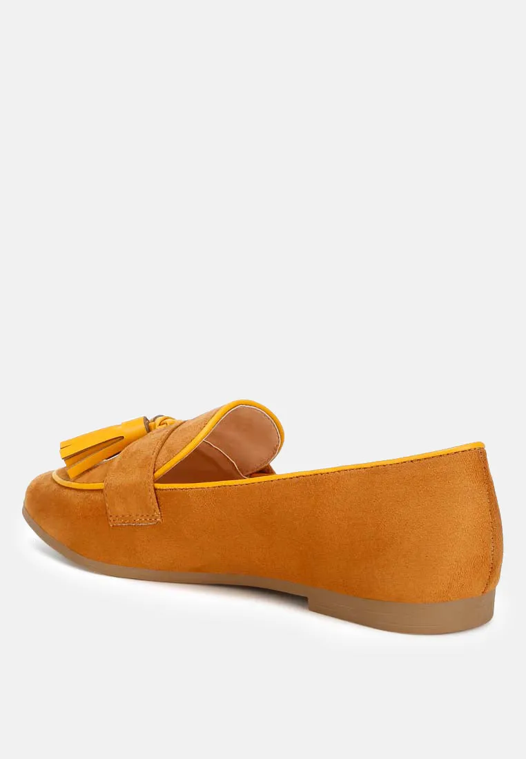 Micro Suede Tassel Loafers By RAG