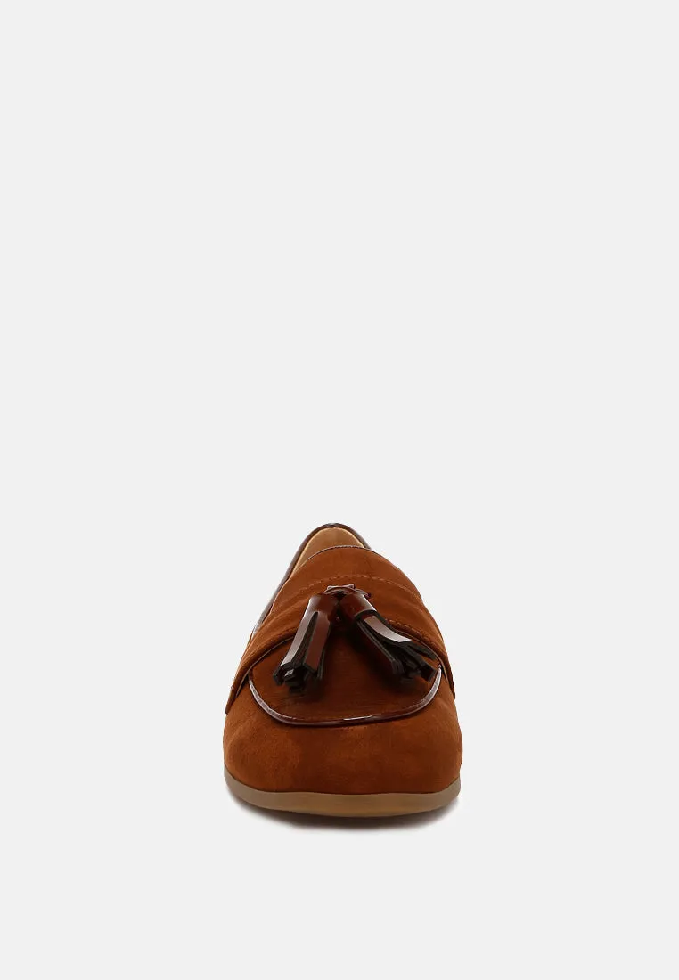 Micro Suede Tassel Loafers By RAG