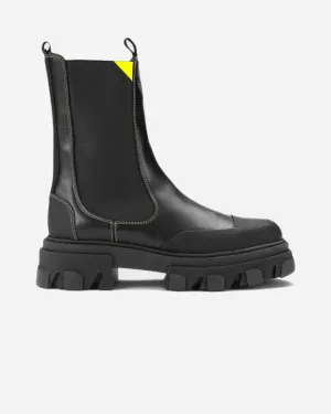Mid Chelsea Boot Calf Leather - Black