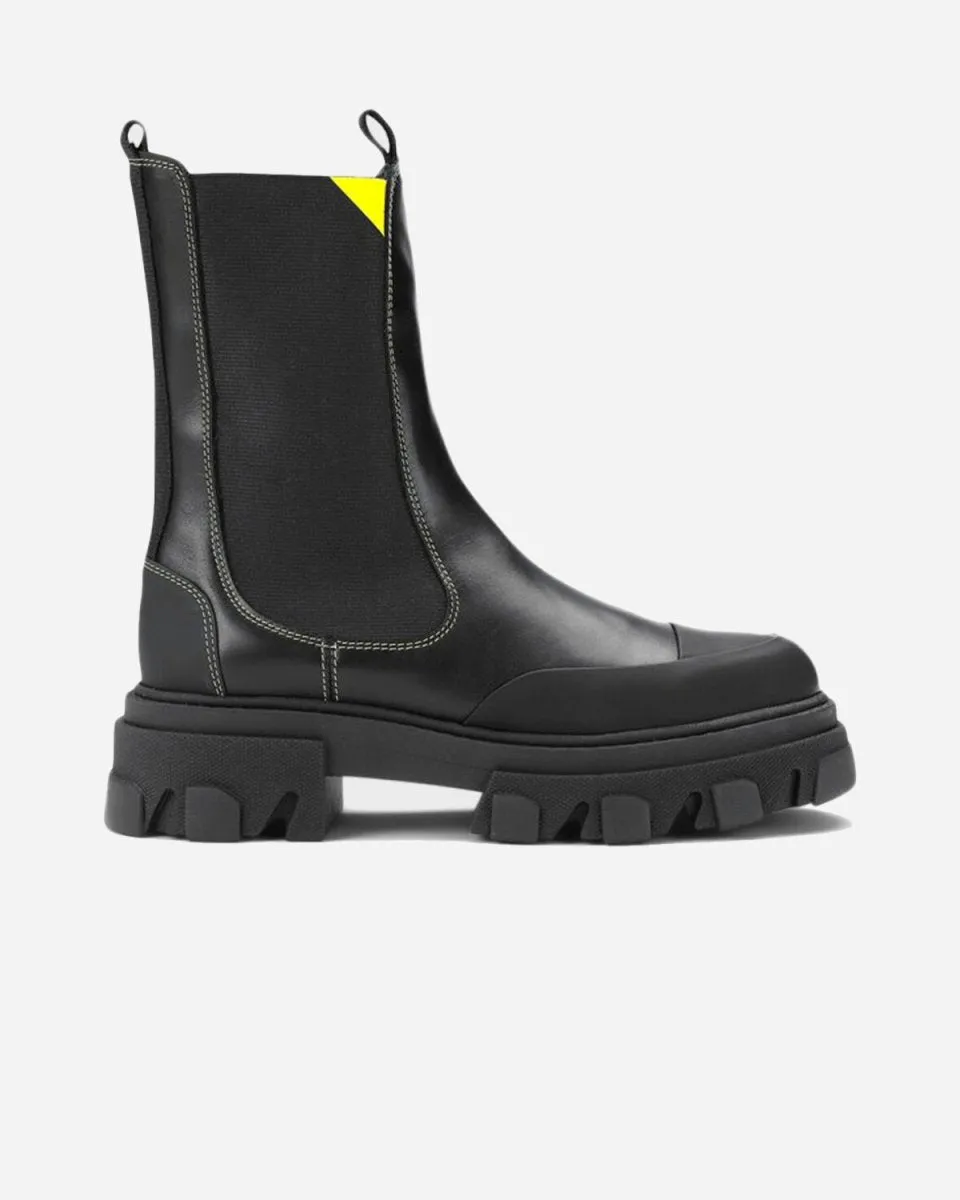 Mid Chelsea Boot Calf Leather - Black