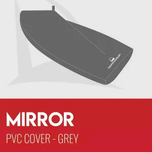 Mirror Boat Cover - Boom Up -  PVC Grey