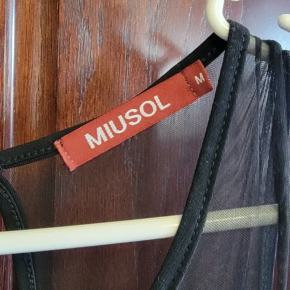 Miusol Elegant Black Formal Dress Size Medium